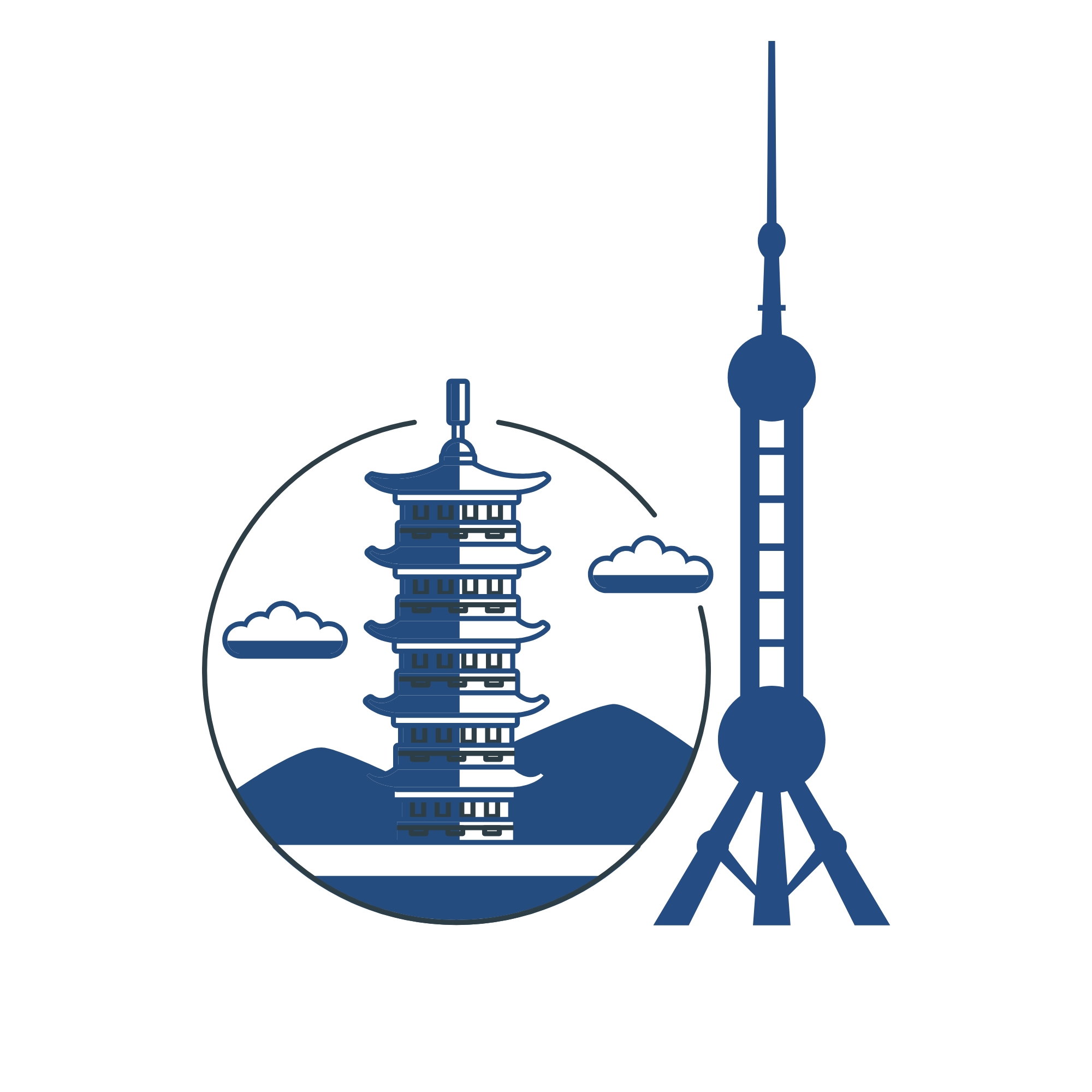 Beijing and Shanghai 